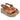Sandalo con zeppa in pelle da Donna  Lux 6573 cuoio