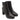 Stivaletto tacco alto donna in pelle Francesco Brunelli AG720 vit nero