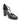 Scarpa Donna Con Plato Aperta Ai Lati Con Cinturino a T in Pelle Nera Carmens 44352 Glove Nero Senno