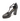 Scarpa Donna Con Plato Aperta Ai Lati Con Cinturino a T in Pelle Nera Carmens 44352 Glove Nero Senno