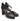 Scarpa Donna Con Plato Aperta Ai Lati Con Cinturino a T in Pelle Nera Carmens 44352 Glove Nero Senno